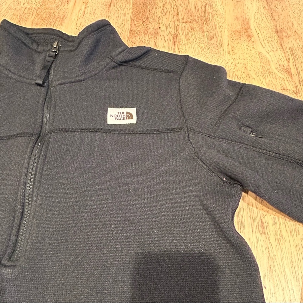 The‎ North Face | Gordon Lyons Quarter-Zip Fleece Pullover | Black Men's Medium - Picture 6 of 7